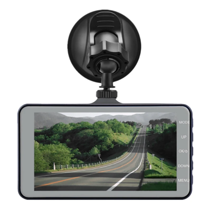 4.0 Inch Display Contact Dual Screen Recording Aluminum Alloy Shell 1080P HD Front And Rear Dual Lens Driving Recorder
4.0 Inch Display Contact Dual Screen Recording Aluminum Alloy Shell 1080P HD Front And Rear Dual Lens Driving Recorder