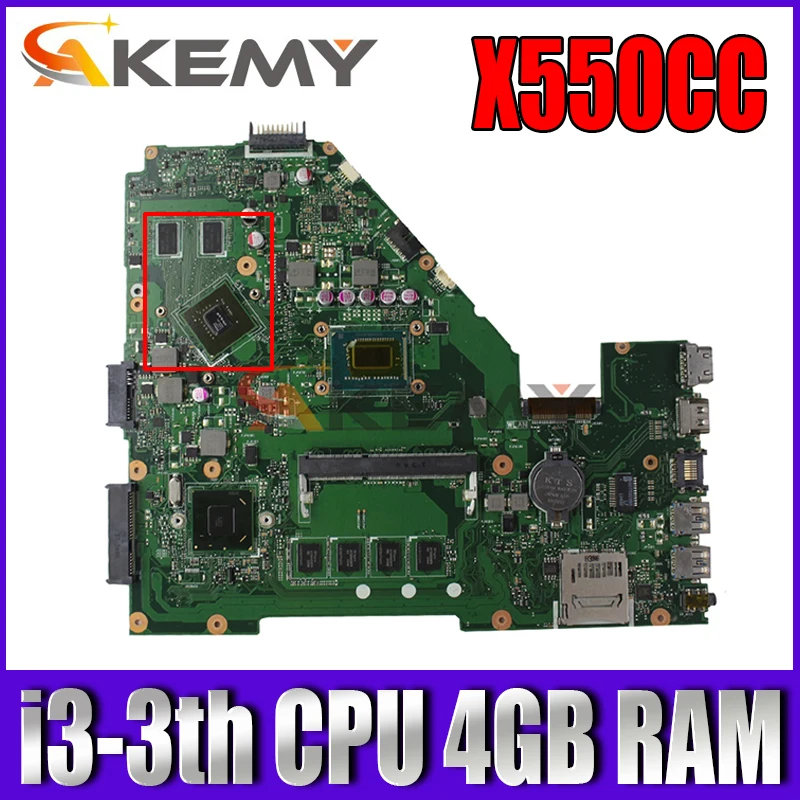 Akemy X550CC Motherboard i3-3th CPU 4GB RAM GT720M 2GB For ASUS X552C R510C R510C Y582C laptop Mainboard X550CC Mainboard
Akemy X550CC Motherboard i3-3th CPU 4GB RAM GT720M 2GB For ASUS X552C R510C R510C Y582C laptop Mainboard X550CC Mainboard