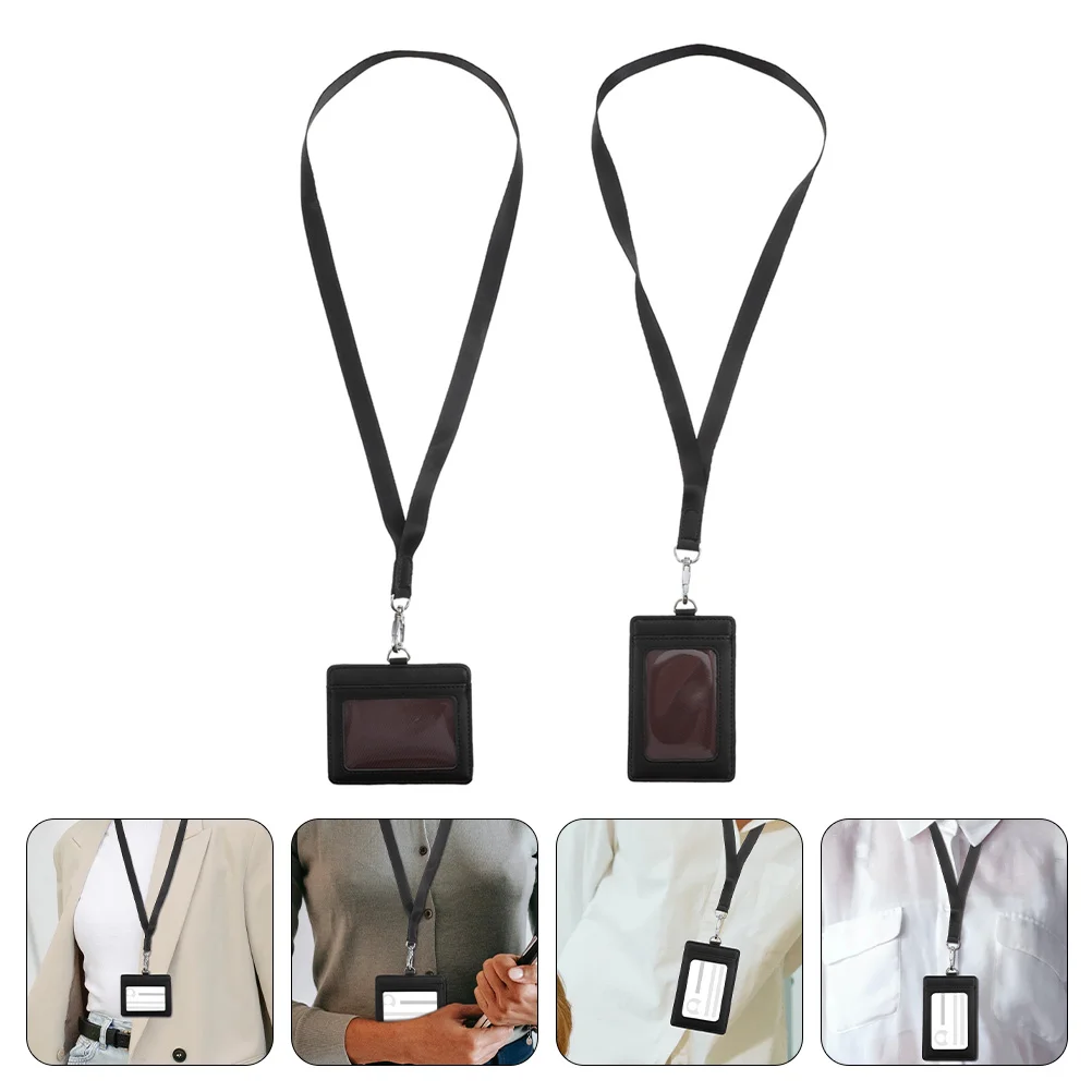 2 Pcs ID Card Holder Cards Business Lanyard Name Cover Credit Work PU Protective Sleeve
2 Pcs ID Card Holder Cards Business Lanyard Name Cover Credit Work PU Protective Sleeve