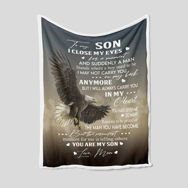 To My Son Blanket, Personalized Name Blanket, Family Blanket, Blanket For Boys And Girls, Blanket For Gifts
To My Son Blanket, Personalized Name Blanket, Family Blanket, Blanket For Boys And Girls, Blanket For Gifts