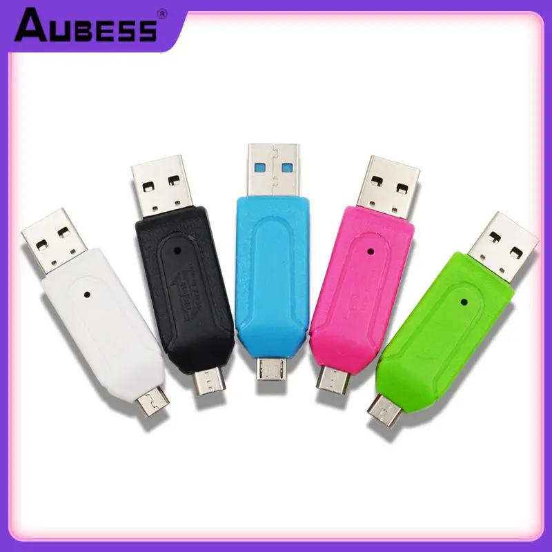

Card Reader Support Hot Plug 2 In 1 Usb Otg Adapter Metal Shell Mould No External Power Required Micro Usb Card Reader Slinky