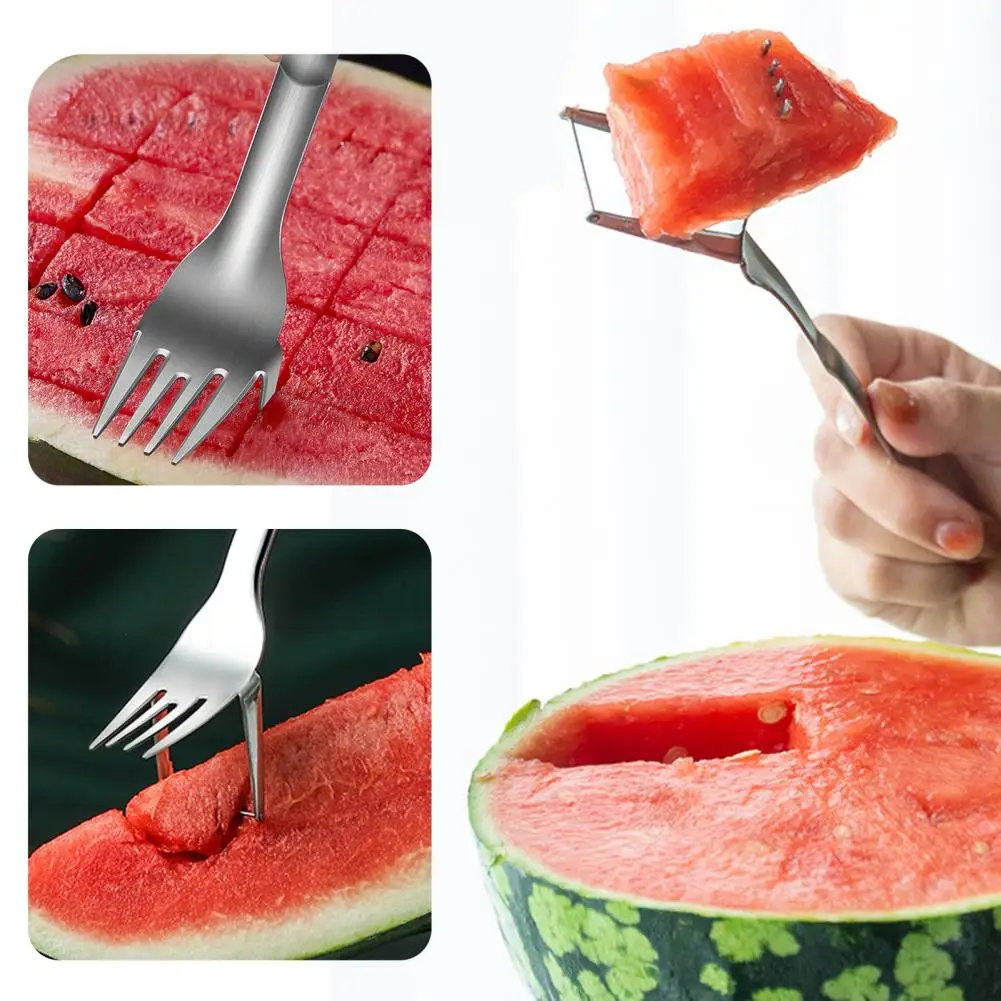 Watermelon Slicer Smooth Surface Comfortable Grip Stainless Steel Watermelon Slicer Cutter Fruit Cutting Fork Kitchen Supply
Watermelon Slicer Smooth Surface Comfortable Grip Stainless Steel Watermelon Slicer Cutter Fruit Cutting Fork Kitchen Supply