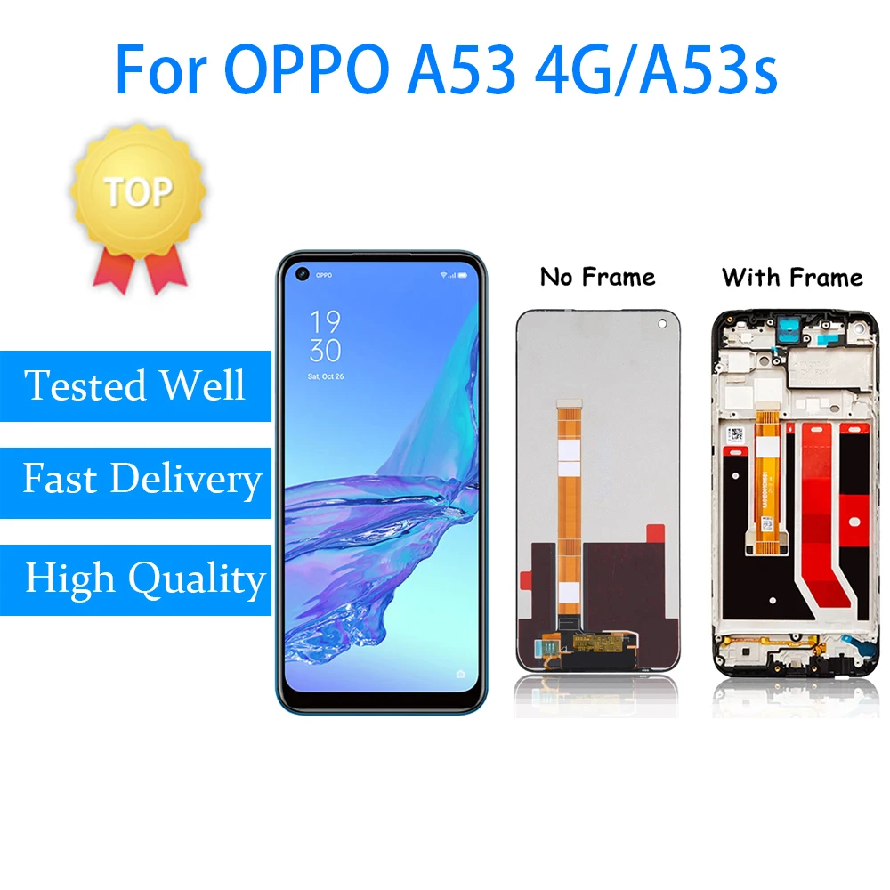 Original For Oppo A53s 4G LCD Display CPH2139 Touch Screen Digitizer Assembly Replacement For Oppo A53 4G CPH2127 LCD Panel
Original For Oppo A53s 4G LCD Display CPH2139 Touch Screen Digitizer Assembly Replacement For Oppo A53 4G CPH2127 LCD Panel