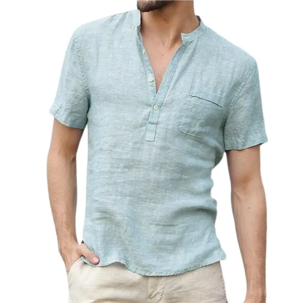 Summer New Men's Short-Sleeved Shirts Cotton and Linen Casual Men's T-shirt Shirt Male Breathable M-4XL camisa masculina
Summer New Men's Short-Sleeved Shirts Cotton and Linen Casual Men's T-shirt Shirt Male Breathable M-4XL camisa masculina