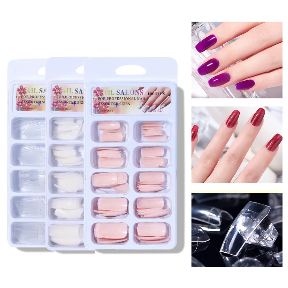 100pcs fake nails set press on faux ongles capsule tip supplies unhas Clear french tips accessories unghie finte reutilisable
100pcs fake nails set press on faux ongles capsule tip supplies unhas Clear french tips accessories unghie finte reutilisable