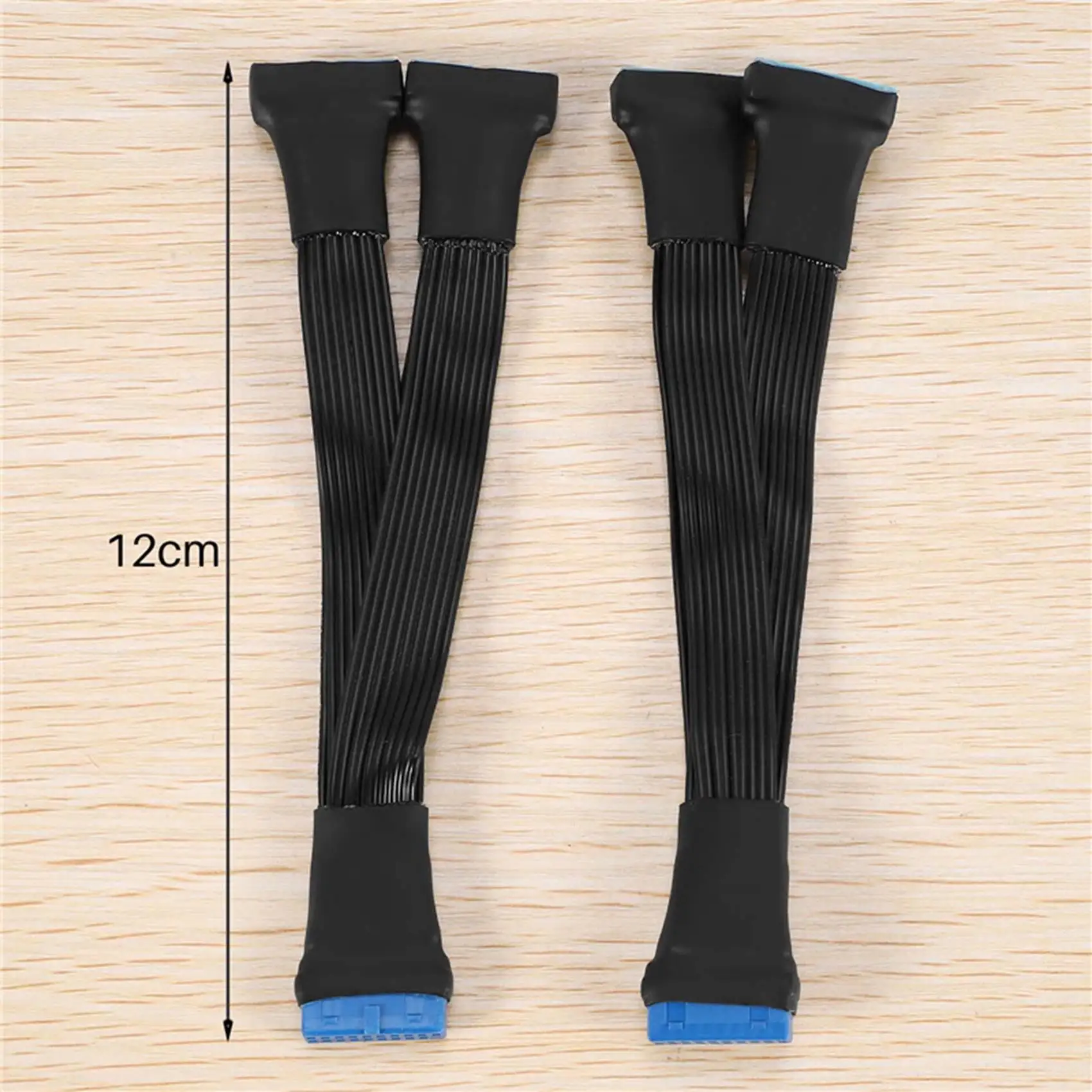 

2Pcs Motherboard USB 3.0 19PIN Header 1 To 2 Extension Splitter Cable,12Cm 19Pin Internal Extension Header Adapter Cable