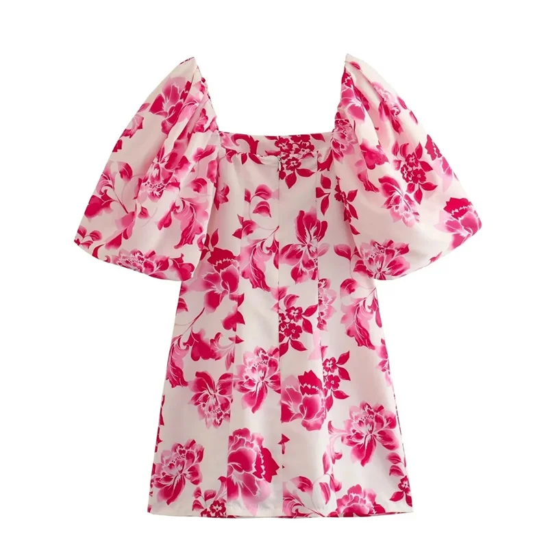 TRAF 2023 Flower Bubble Sleeve Dress For Women Sweet Party Printed Pleats Dress New Summer Elegant Back Hidden Zip Closure Dress
TRAF 2023 Flower Bubble Sleeve Dress For Women Sweet Party Printed Pleats Dress New Summer Elegant Back Hidden Zip Closure Dress