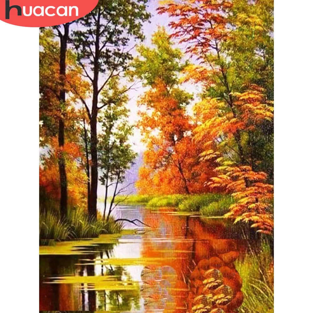 HUACAN 5D Diamond Painting Full Round Diamond Mosaic Landscape Diamond Embroidery Sale Autumn Scenery
HUACAN 5D Diamond Painting Full Round Diamond Mosaic Landscape Diamond Embroidery Sale Autumn Scenery