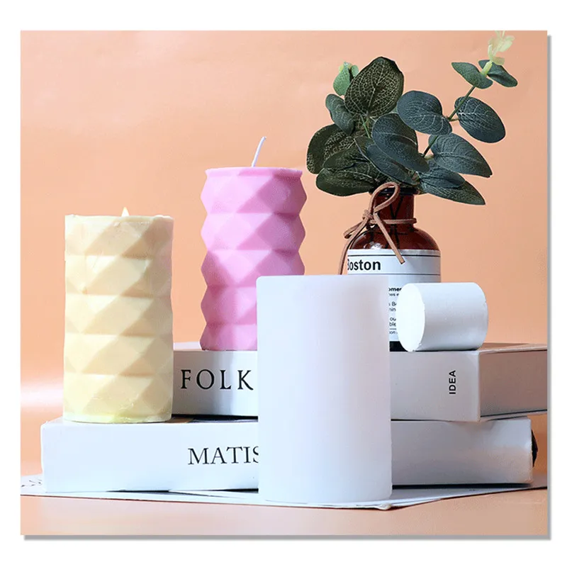 Rhombus Cylindrical Candle Mold Silicone Crafts Scented Candles for Decoration Silicone Molds for Epoxy Resin DIY Candle Making
Rhombus Cylindrical Candle Mold Silicone Crafts Scented Candles for Decoration Silicone Molds for Epoxy Resin DIY Candle Making