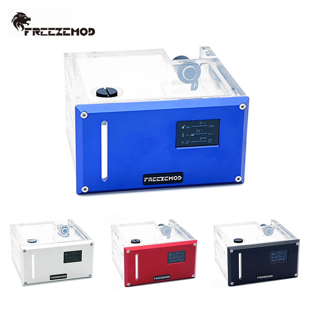 FREEZEMOD AIO Water Tank Cuboid Tranpserant LCD Reservoir Desktop Flow Velocity Temperature Monitor DATA Combo Square Cube
FREEZEMOD AIO Water Tank Cuboid Tranpserant LCD Reservoir Desktop Flow Velocity Temperature Monitor DATA Combo Square Cube