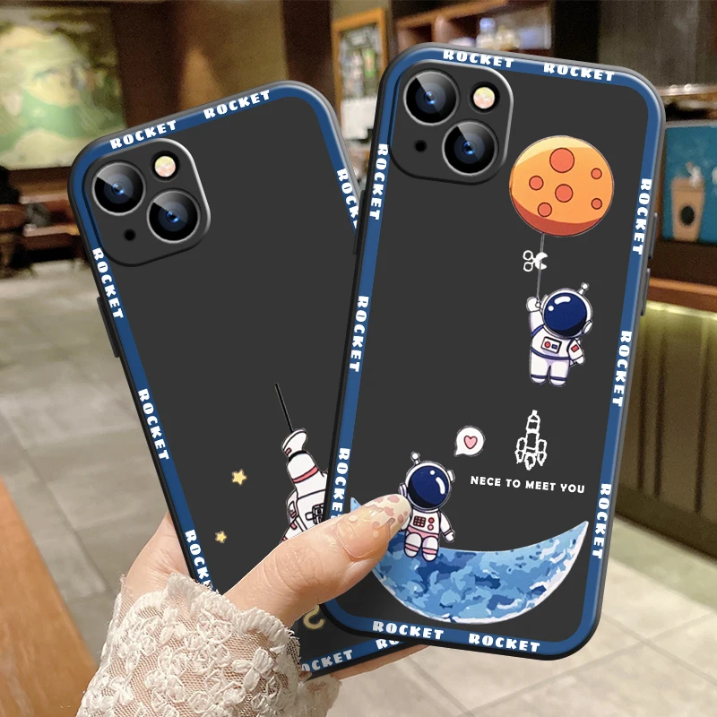 Lovely Astronaut Phone Case For Apple iPhone 13 12 11 Pro 12 13 Mini X XR XS Max SE 6 6s 7 8 Plus Silicone Cover Funda Coque
Lovely Astronaut Phone Case For Apple iPhone 13 12 11 Pro 12 13 Mini X XR XS Max SE 6 6s 7 8 Plus Silicone Cover Funda Coque