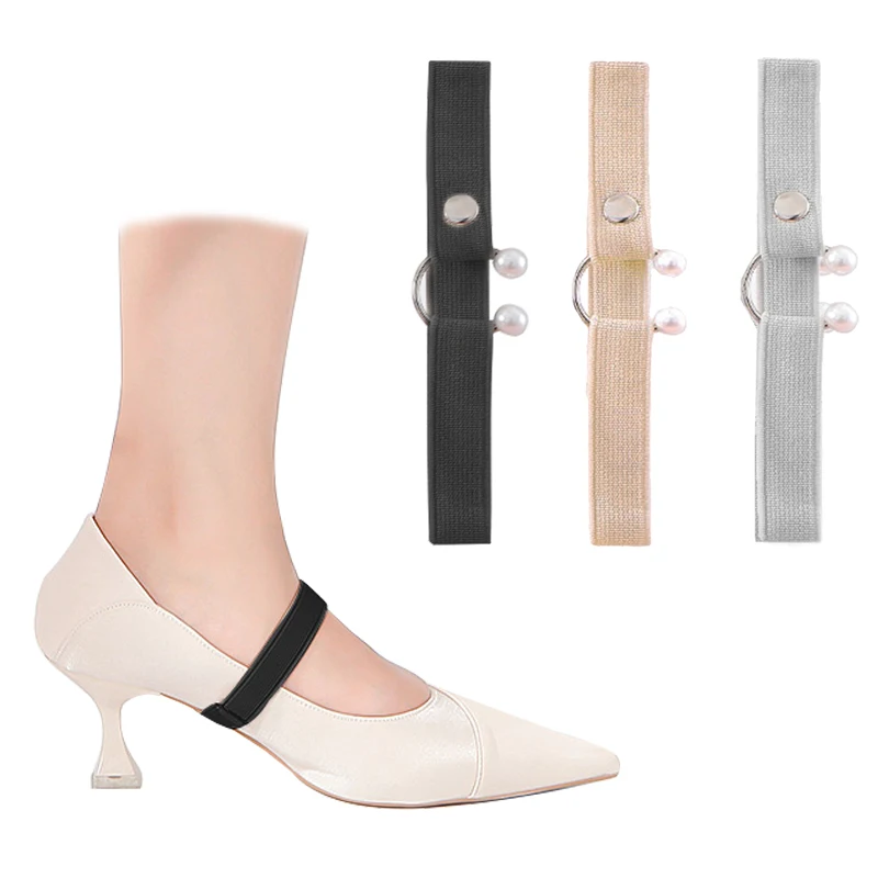 High Heels Shoe Straps Elastic Anti Slip Belt Laces Simple Fixed Tie Belt Pearl Buckle Shoelaces for Women Pumps Decoration
High Heels Shoe Straps Elastic Anti Slip Belt Laces Simple Fixed Tie Belt Pearl Buckle Shoelaces for Women Pumps Decoration