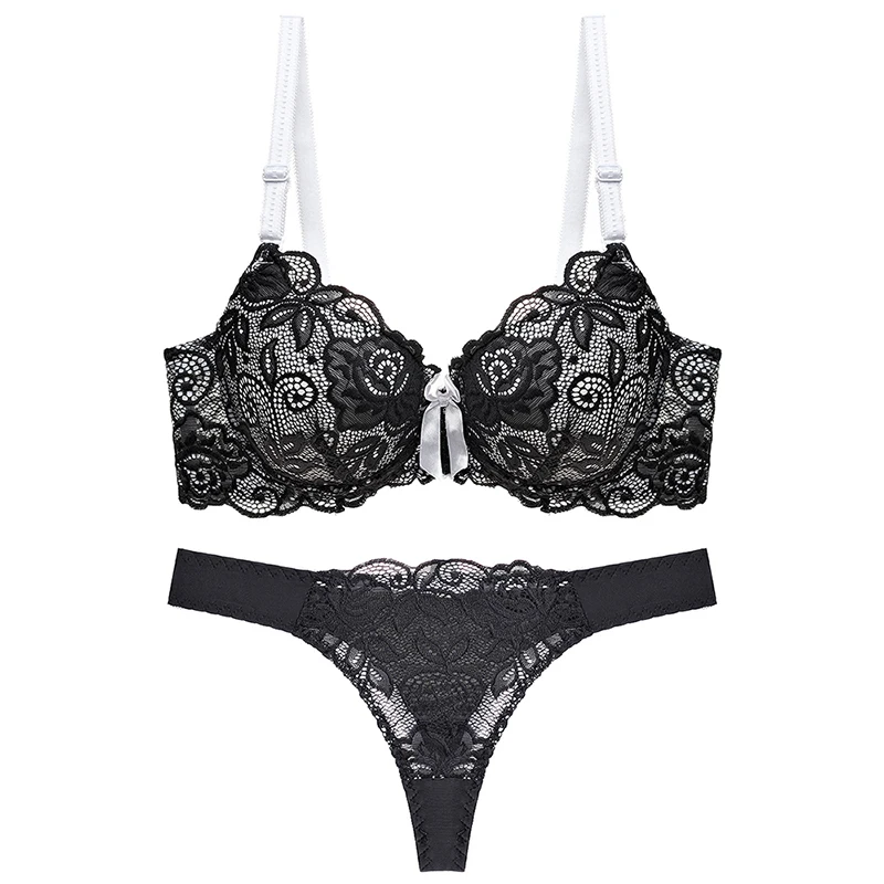New Sexy Lace Women Bra Set Hollow Out Underwear Panty Set Thong Intimante Bra Brief Lingerie Set Size 34 36 38 40 42 44 A B C
New Sexy Lace Women Bra Set Hollow Out Underwear Panty Set Thong Intimante Bra Brief Lingerie Set Size 34 36 38 40 42 44 A B C
