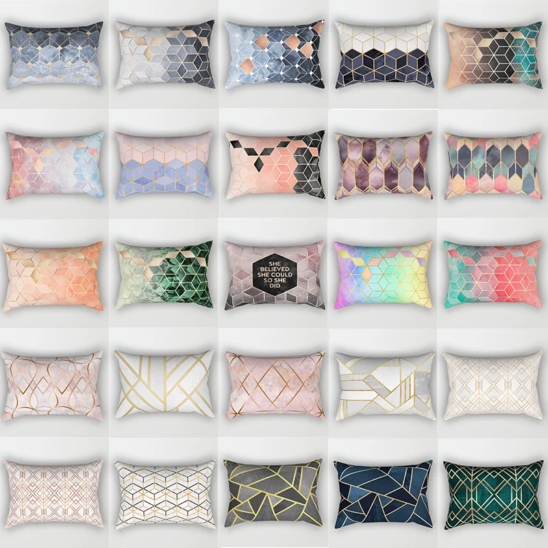 30x50cm Marble Geometric Pillow Cases Rainbow Patchwork Square Cushion Cover Sofa Bedroom Living Room Pillowcase Home Decoration
30x50cm Marble Geometric Pillow Cases Rainbow Patchwork Square Cushion Cover Sofa Bedroom Living Room Pillowcase Home Decoration