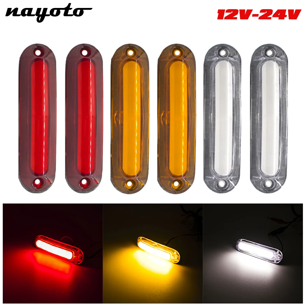 6x Car Warning Light 6 LED Light For Trailer Truck Lorry Orange White Red LED Side Marker Indicator Lamp 12V 24V
6x Car Warning Light 6 LED Light For Trailer Truck Lorry Orange White Red LED Side Marker Indicator Lamp 12V 24V