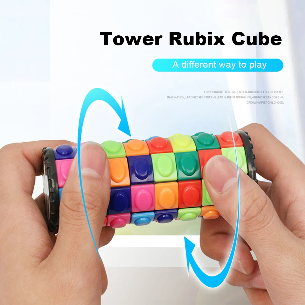 Mini Speed Cube 3D Tower 3/5/7 Layers Speed Cube Stress Reliever Fidget Toys Cylinder Slide Puzzle Cube Toys For Kids
Mini Speed Cube 3D Tower 3/5/7 Layers Speed Cube Stress Reliever Fidget Toys Cylinder Slide Puzzle Cube Toys For Kids