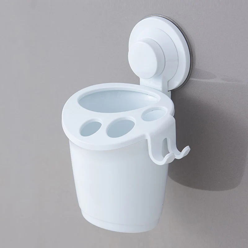 Bathroom Toothbrush Toothpaste Stand Organizer Plastic Suction Cup Punch With Drainage Holes Bathroom Accessories Organizador
Bathroom Toothbrush Toothpaste Stand Organizer Plastic Suction Cup Punch With Drainage Holes Bathroom Accessories Organizador