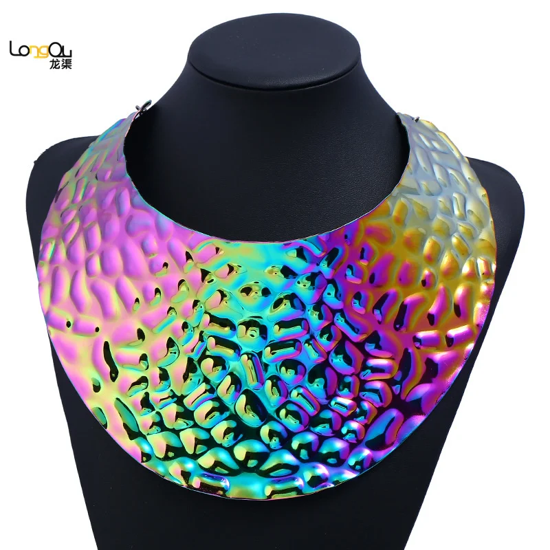 African Big Choker Necklaces for Women Punk Alloy Torque Maxi Jewelry Geometric Collar Statement Necklace Boho Nigeria 
African Big Choker Necklaces for Women Punk Alloy Torque Maxi Jewelry Geometric Collar Statement Necklace Boho Nigeria
