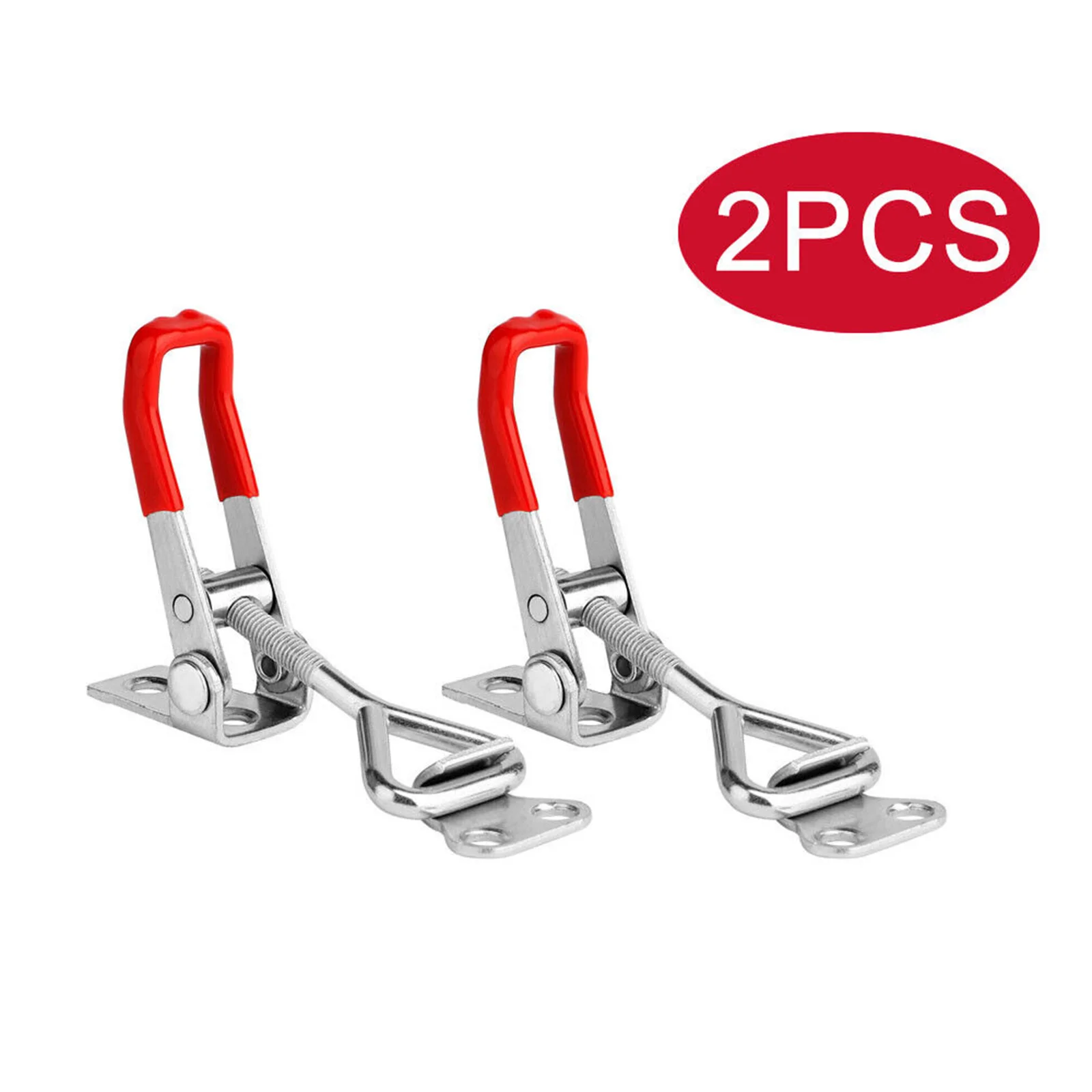 2pcs Adjustable Toggle Clamp Stainless Steel Door Bolt Type Fixture Quick Clamp For Doors Household Lock Clips Hand Tools
2pcs Adjustable Toggle Clamp Stainless Steel Door Bolt Type Fixture Quick Clamp For Doors Household Lock Clips Hand Tools