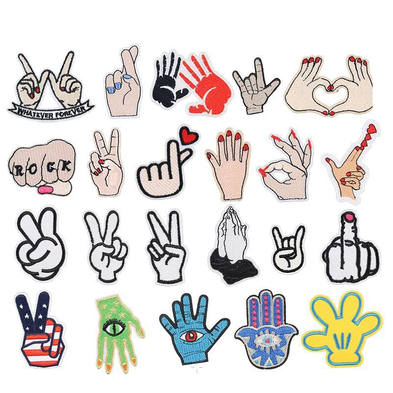 Finger Love Embroidery Stickers Phone Case Decorative Stickers Children's Birthday Gift Patch Stickers Kawaii Badges on Clothes
Finger Love Embroidery Stickers Phone Case Decorative Stickers Children's Birthday Gift Patch Stickers Kawaii Badges on Clothes