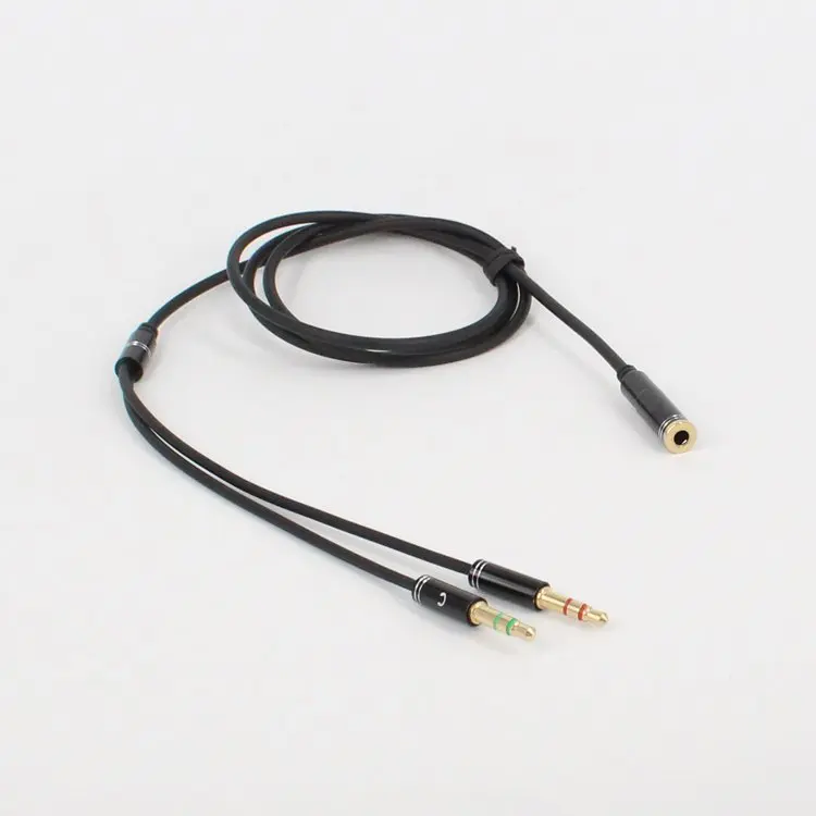 Headphone Audio Splitter Cable Female To 2 Male 3.5mm Jack Splitter Adapter With Microphone Aux Cable For phone MP3 Audio AUX
Headphone Audio Splitter Cable Female To 2 Male 3.5mm Jack Splitter Adapter With Microphone Aux Cable For phone MP3 Audio AUX