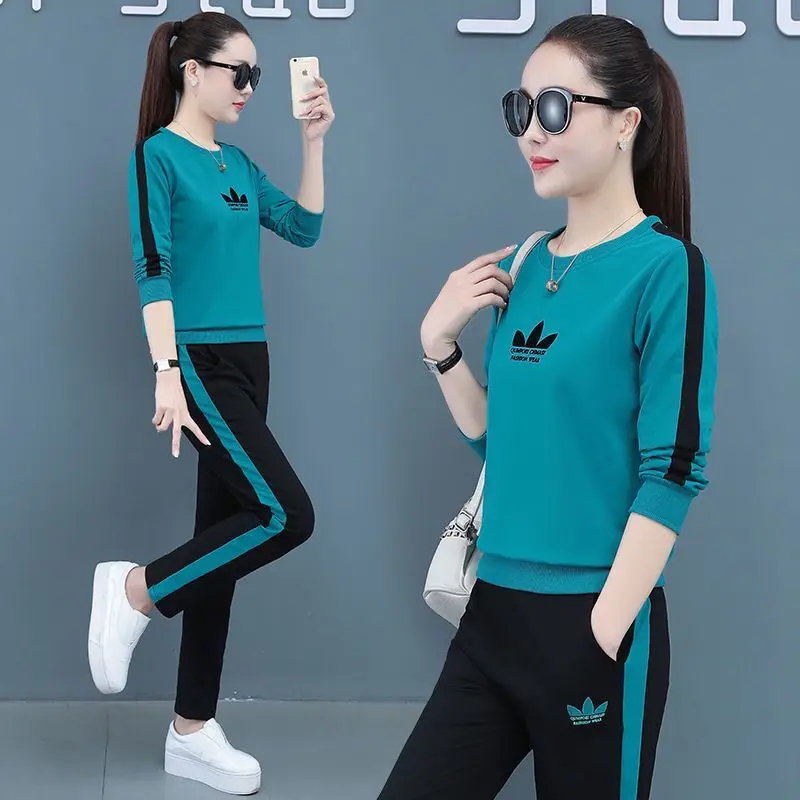 775#Women's Sports Suit Spring and Autumn2021New Korean Style Loose Long Sleeve plus Size Running 2-Piece Casual Suit
775#Women's Sports Suit Spring and Autumn2021New Korean Style Loose Long Sleeve plus Size Running 2-Piece Casual Suit