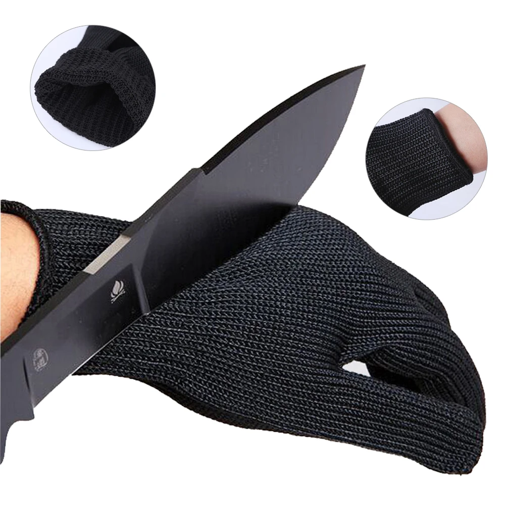 Black Metal Anti-Cut Gloves Level 5 Stainless Steel Wire Safety Kitchen Butcher Working Gloves Cut Fish Meat Protection Fingers
Black Metal Anti-Cut Gloves Level 5 Stainless Steel Wire Safety Kitchen Butcher Working Gloves Cut Fish Meat Protection Fingers
