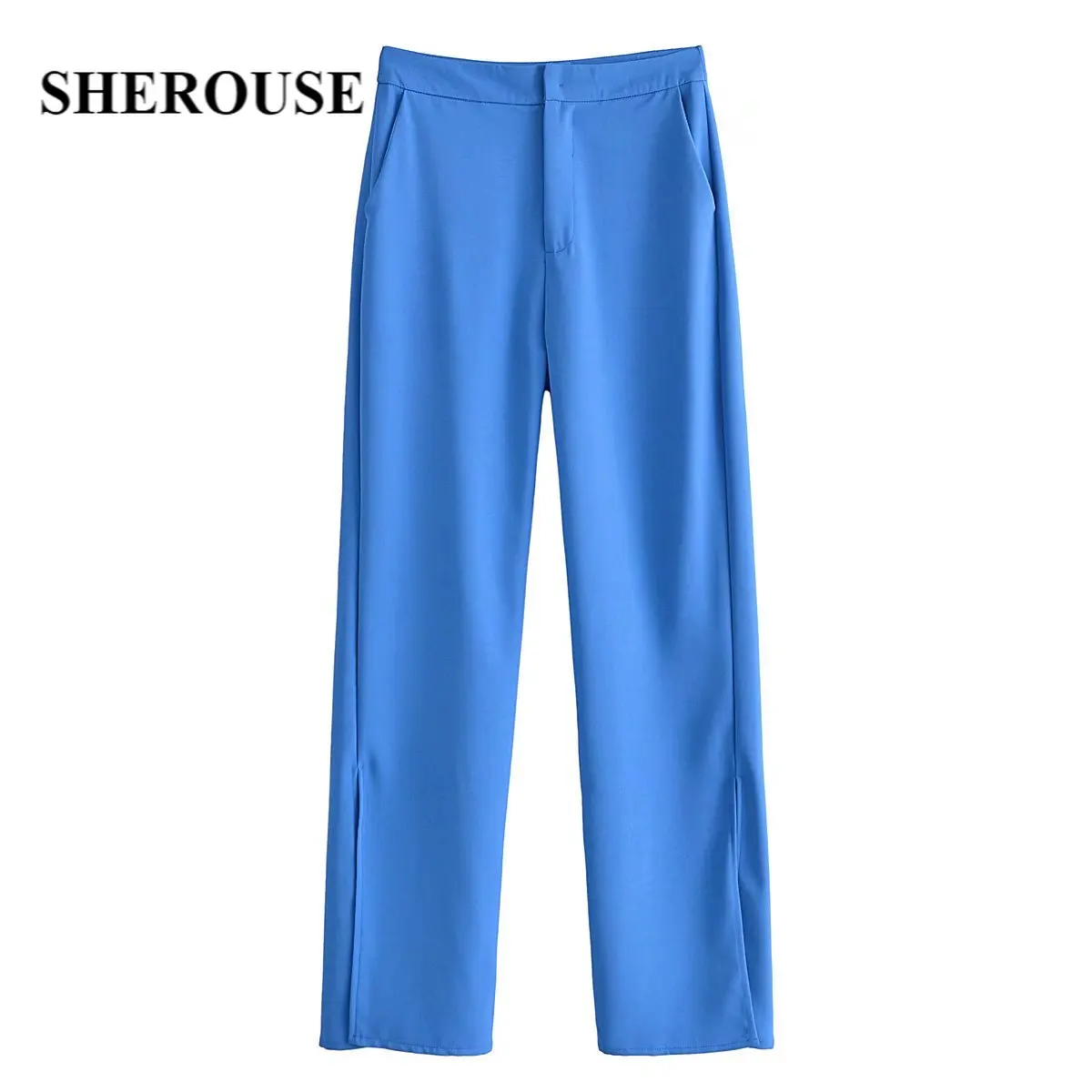 Sherouse Women Fashion Solid Side Slit Full Length Trousers Vintage High Waist Front Zipper Pant Female Pants
Sherouse Women Fashion Solid Side Slit Full Length Trousers Vintage High Waist Front Zipper Pant Female Pants