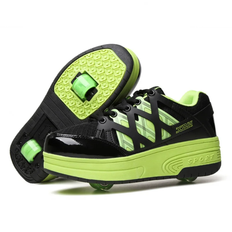 Pair PU Leather Children Wheels Shoes Women Flash Roller Skates With Two-Wheels Breathable Design Shoe With Wheel Casual Fashion
Pair PU Leather Children Wheels Shoes Women Flash Roller Skates With Two-Wheels Breathable Design Shoe With Wheel Casual Fashion