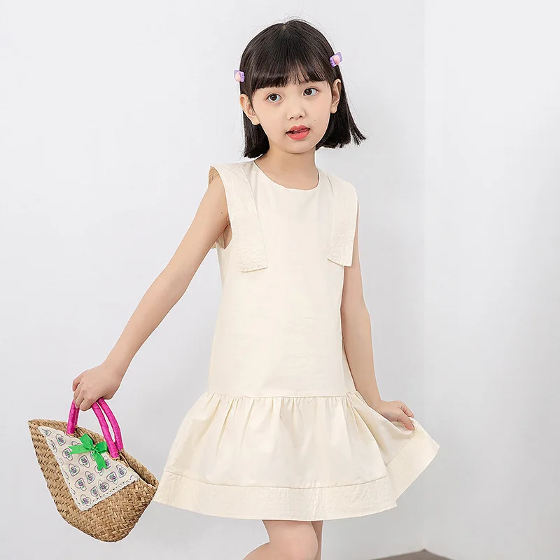 10 Year 0ld Girl Clothing Summer Beige Cotton Sundress 2023 Korean Girls Clothes
10 Year 0ld Girl Clothing Summer Beige Cotton Sundress 2023 Korean Girls Clothes