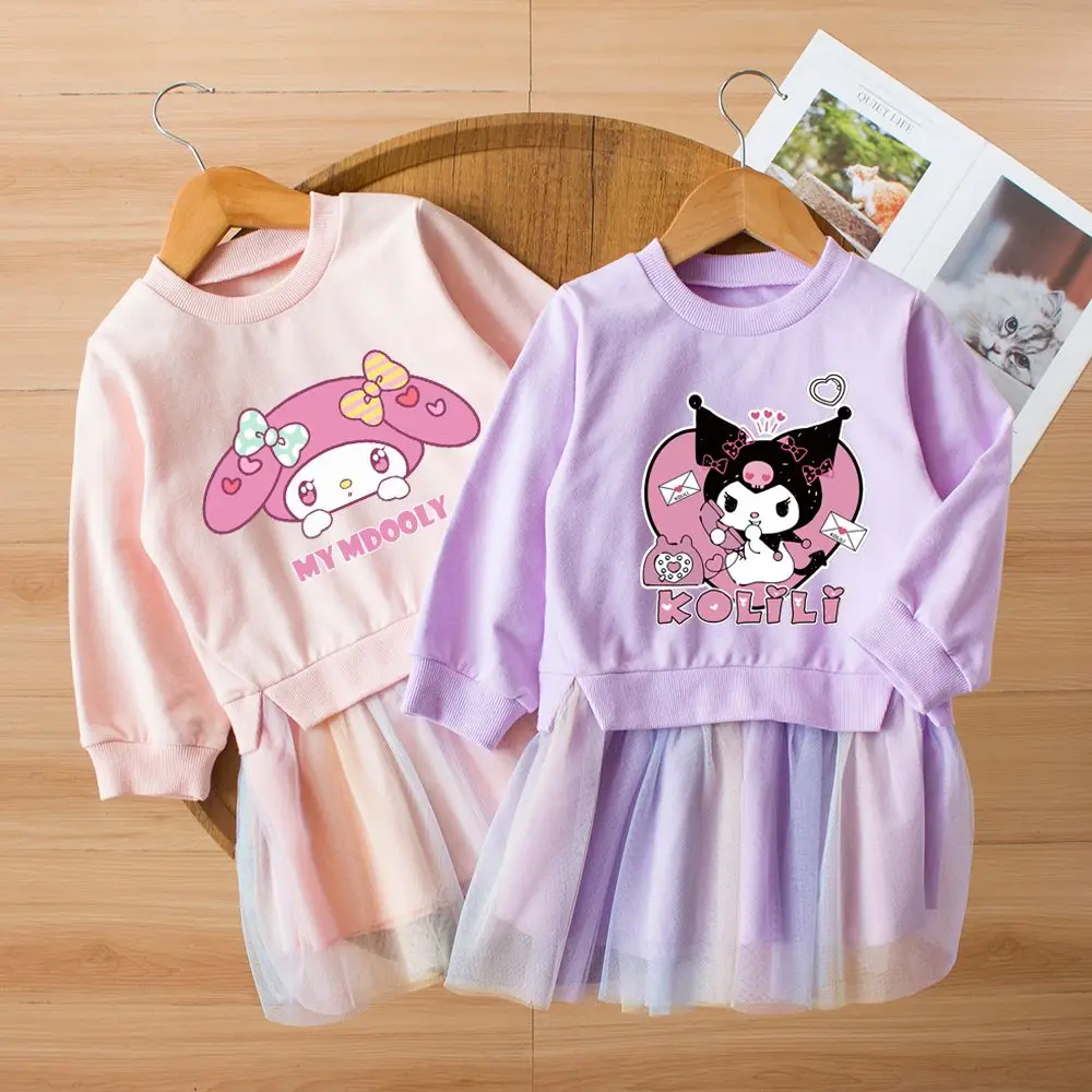 Sanrios Mymelody Kuromi kawaii мультфильм девушки платье с длинным рукавом Детские платья принцессы Весна Осень Одежда для дня рождения
Sanrios Mymelody Kuromi kawaii мультфильм девушки платье с длинным рукавом Детские платья принцессы Весна Осень Одежда для дня рождения