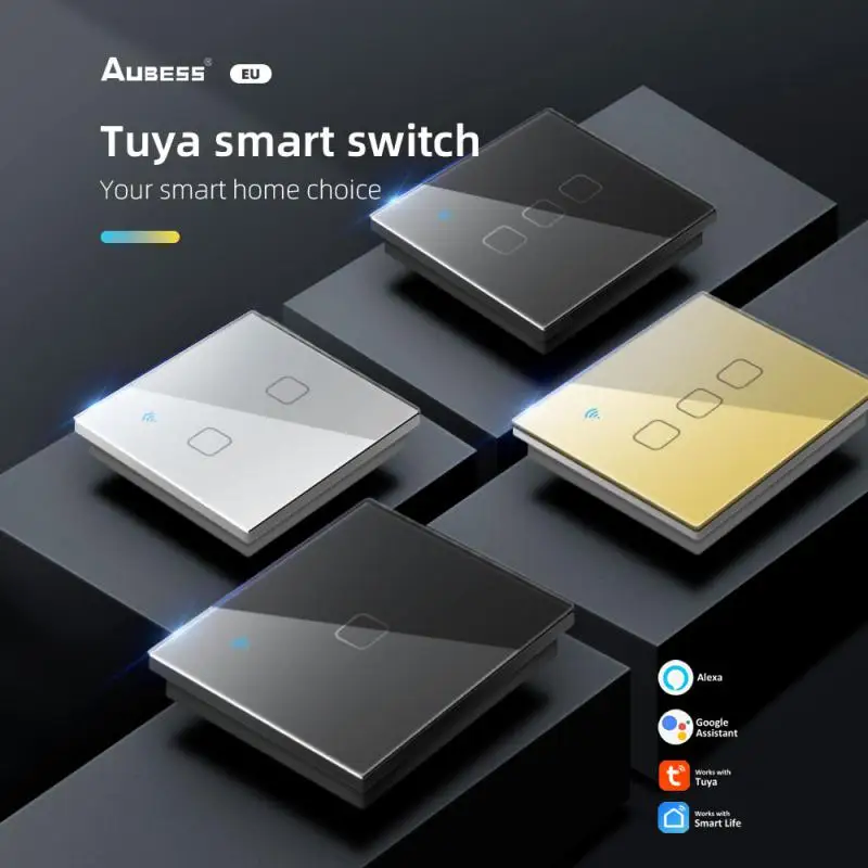 Aubess Tuya Smart Switch Touch/Wifi Wireless Light Switch Remote Control Work With Smart Life APP Alexa Google Home Yandex Alice
Aubess Tuya Smart Switch Touch/Wifi Wireless Light Switch Remote Control Work With Smart Life APP Alexa Google Home Yandex Alice