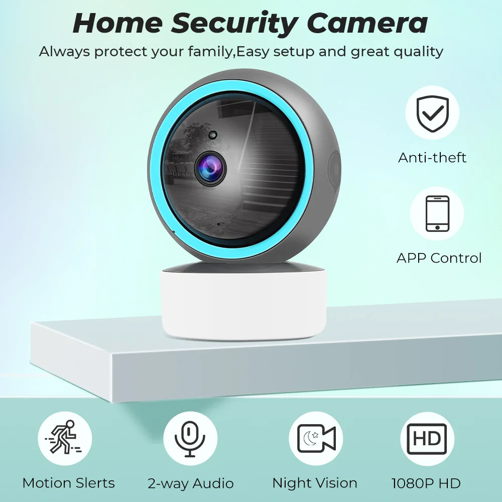 Tuya WiFi Smart Intelligent 1080P High-Definition Wireless Monitoring Camera 360 ° Panoramic Monitor Bilingual Voice Call
Tuya WiFi Smart Intelligent 1080P High-Definition Wireless Monitoring Camera 360 ° Panoramic Monitor Bilingual Voice Call
