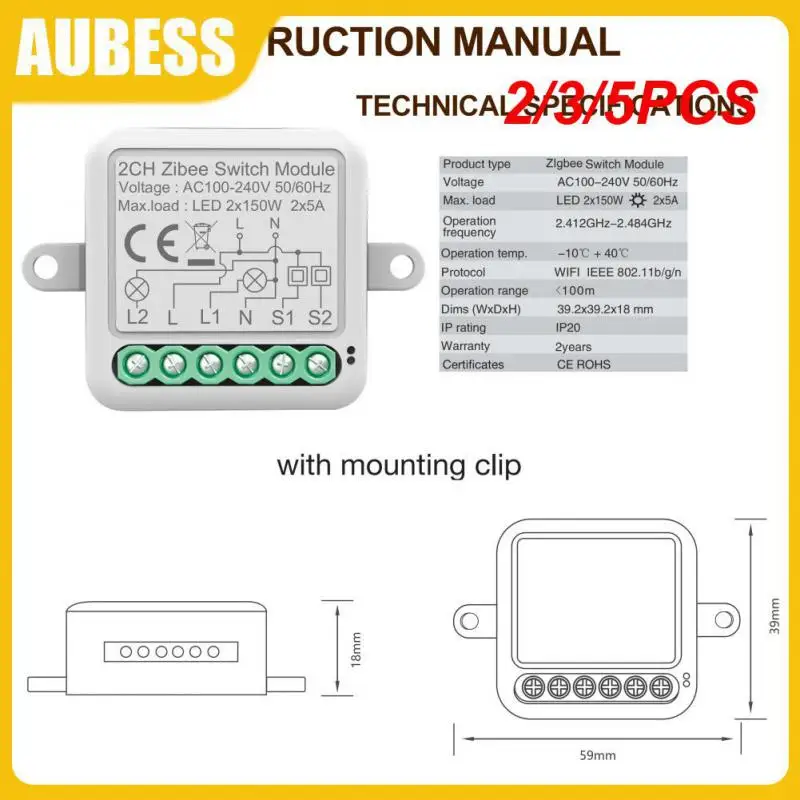 2/3/5PCS Ac100-240v Switch Module Zigbee 1/2/3/4 Gang Mini Smart Switch Module Voice Control 10a Smart Home
2/3/5PCS Ac100-240v Switch Module Zigbee 1/2/3/4 Gang Mini Smart Switch Module Voice Control 10a Smart Home