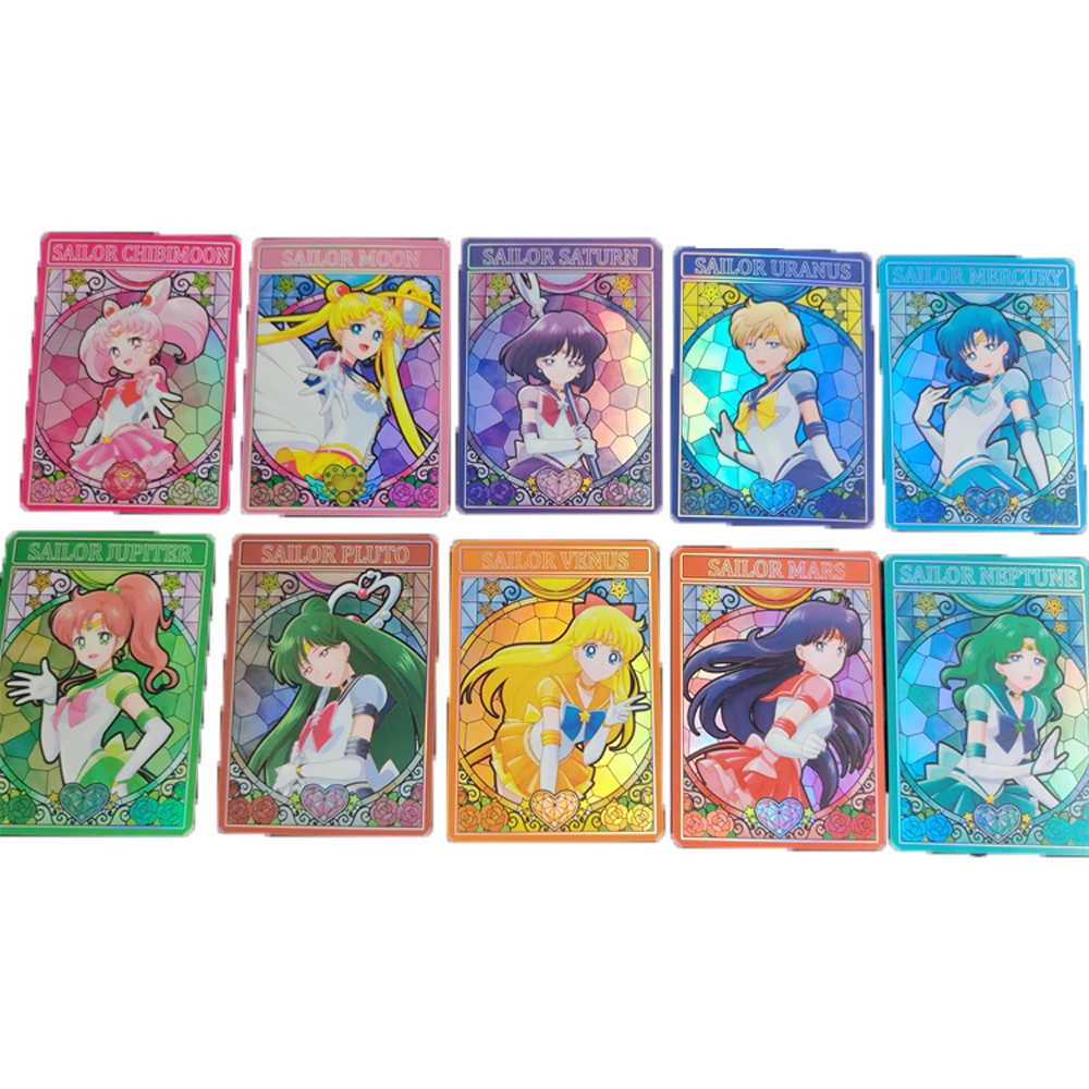 10Pcs/set Sailor Moons Animation Color Flash Card Game Collection Card Kawaii Sailor Mars Jupiter Anime Peripheral Gift 63*88mm
10Pcs/set Sailor Moons Animation Color Flash Card Game Collection Card Kawaii Sailor Mars Jupiter Anime Peripheral Gift 63*88mm