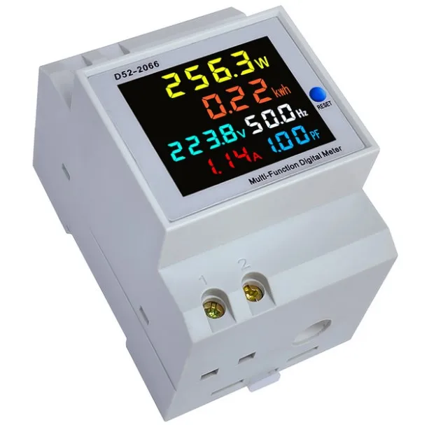Digital Single Phase Energy Meter Electricity Usage Monitor Power Voltmeter Voltage Current Frequency Power Factor Meter home
Digital Single Phase Energy Meter Electricity Usage Monitor Power Voltmeter Voltage Current Frequency Power Factor Meter home