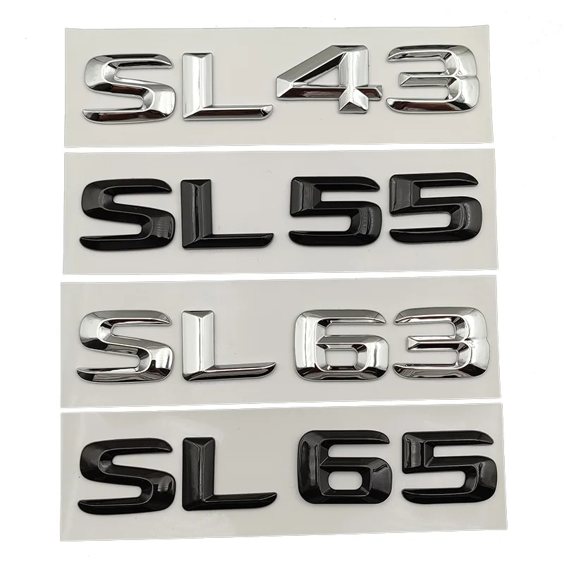 3d ABS Chrome Letters Car Rear Trunk Badge SL43 SL55 SL63 SL65 Emblem Logo For Mercedes AMG SL R230 R129 R231 Car Accessories
3d ABS Chrome Letters Car Rear Trunk Badge SL43 SL55 SL63 SL65 Emblem Logo For Mercedes AMG SL R230 R129 R231 Car Accessories