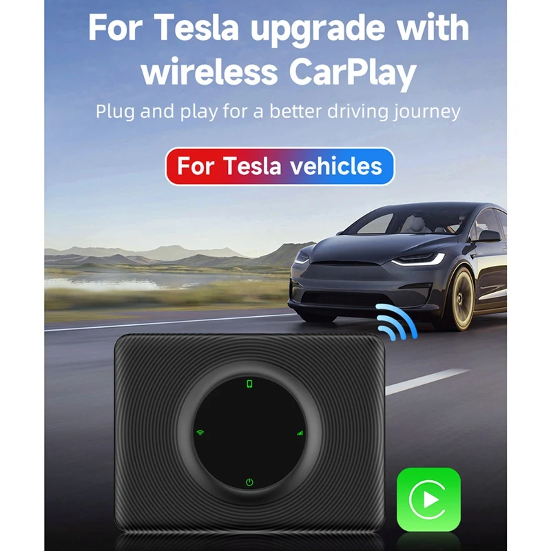 Carplay Ai Box For Tesla Model 3 Model Y Carplay Wireless Adapter Wifi BT Auto-Connect OTA Upgrade US Edition
Carplay Ai Box For Tesla Model 3 Model Y Carplay Wireless Adapter Wifi BT Auto-Connect OTA Upgrade US Edition