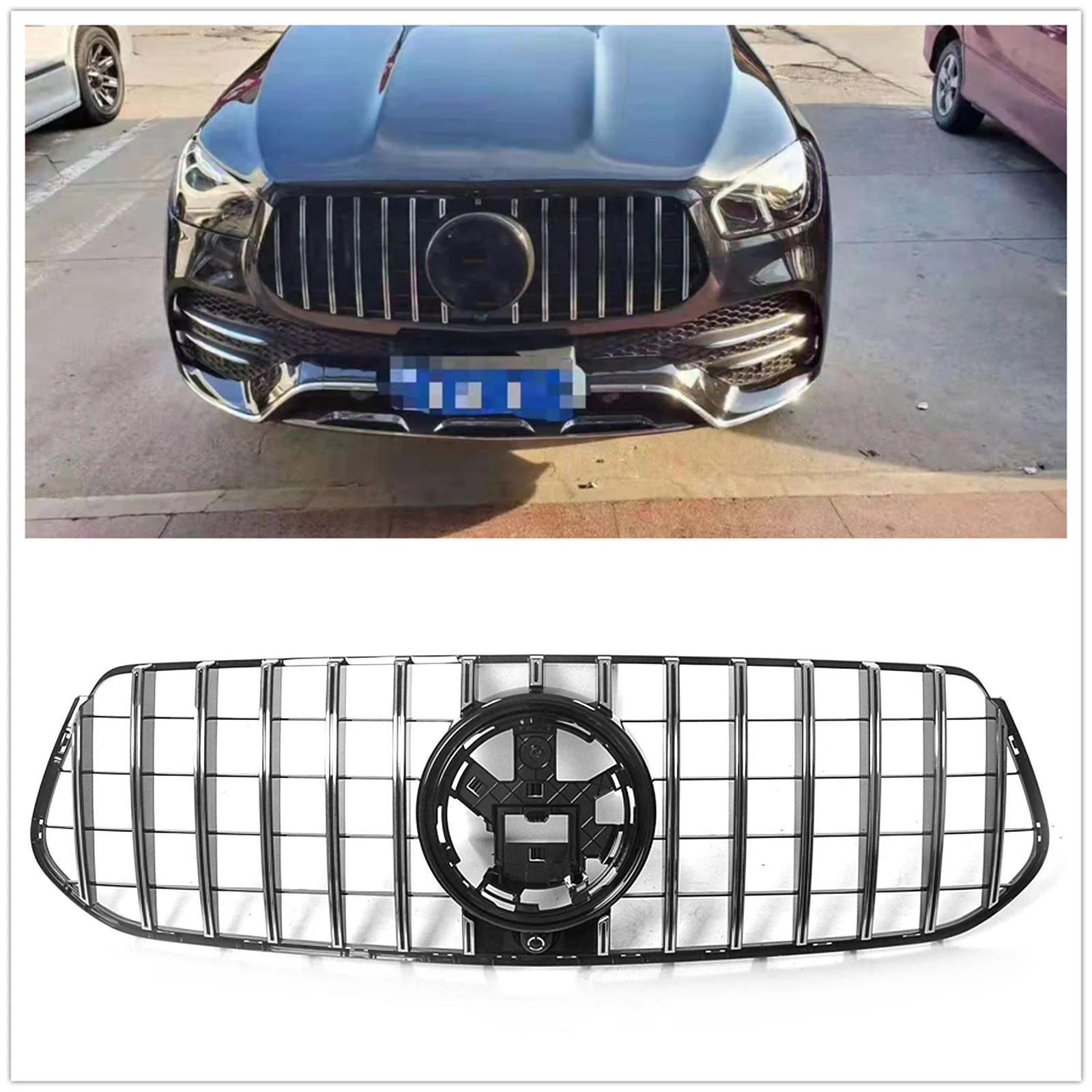 Front Grille For Mercedes Benz W167 GLE Class 2019-2020 Sport Model Only GT Silver Upper Bumper Hood Mesh Grill W/ Camera Hole
Front Grille For Mercedes Benz W167 GLE Class 2019-2020 Sport Model Only GT Silver Upper Bumper Hood Mesh Grill W/ Camera Hole