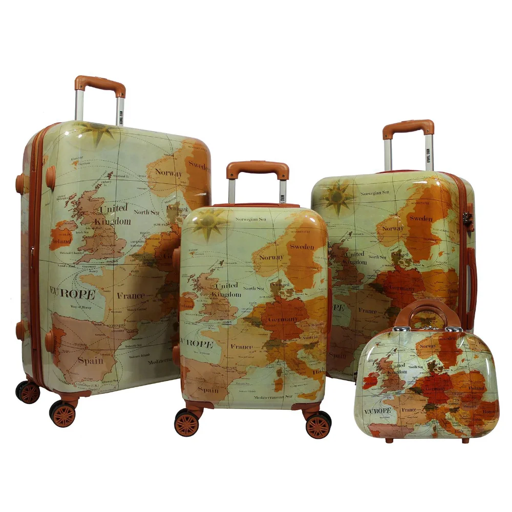 World Traveler Europe 4-Piece Spinner Luggage Set with TSA Lock, with 28" and 24" Upright, 13" Carry-on, and 13" Bag
World Traveler Europe 4-Piece Spinner Luggage Set with TSA Lock, with 28" and 24" Upright, 13" Carry-on, and 13" Bag
