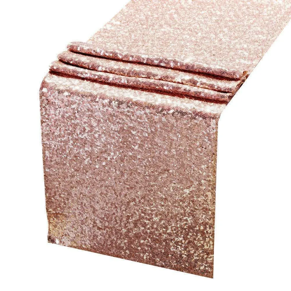 Rose Gold Sequins Table Runner Flashlight Silver Golden European Luxury Table Cover Decoration for Wedding Party Banquet
Rose Gold Sequins Table Runner Flashlight Silver Golden European Luxury Table Cover Decoration for Wedding Party Banquet