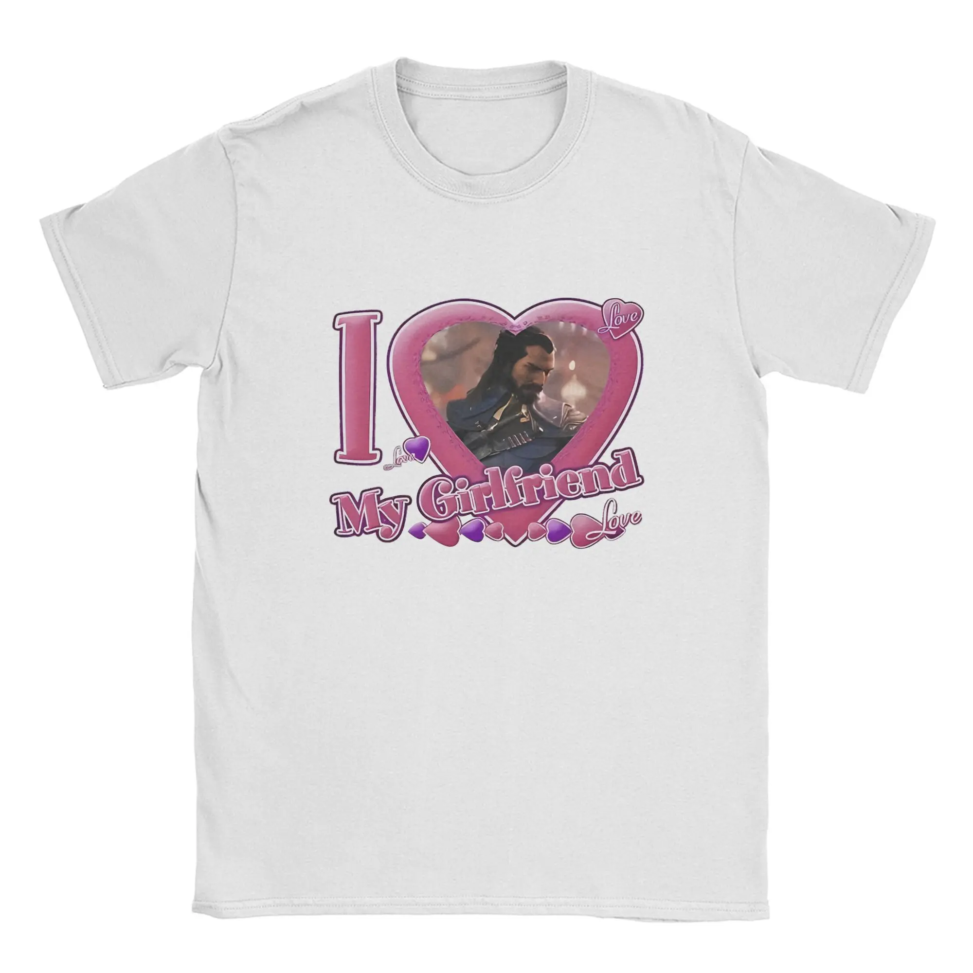 Футболка I Love My Girlfriend Lucanis Dellamorte мужская новинка из чистого хлопка футболка с