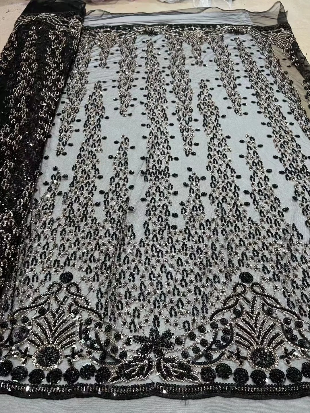 Black Handmade High Quality-End Handmade Beaded White Embroidery French Lace Wedding Dress Embroidered Aqua Tulle Fabric
Black Handmade High Quality-End Handmade Beaded White Embroidery French Lace Wedding Dress Embroidered Aqua Tulle Fabric