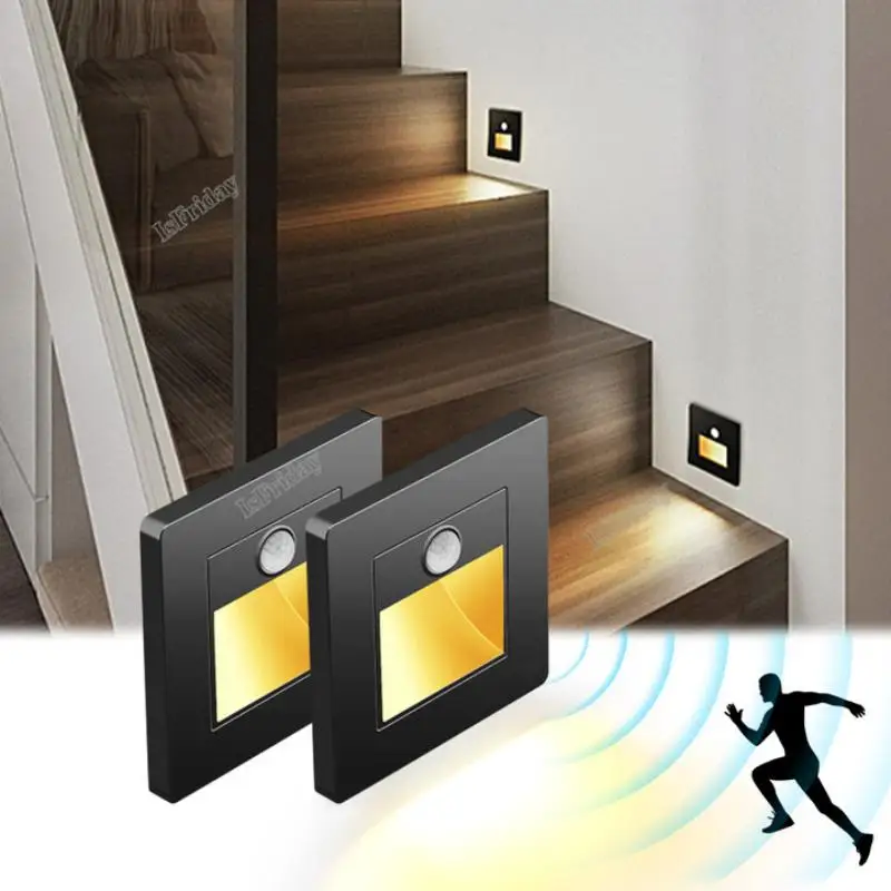 PIR Motion Detector Sensor Led Night Light Recessed Human Body Induction Lamp For Bedroom Steps Ladder Staircase Home Decoration
PIR Motion Detector Sensor Led Night Light Recessed Human Body Induction Lamp For Bedroom Steps Ladder Staircase Home Decoration