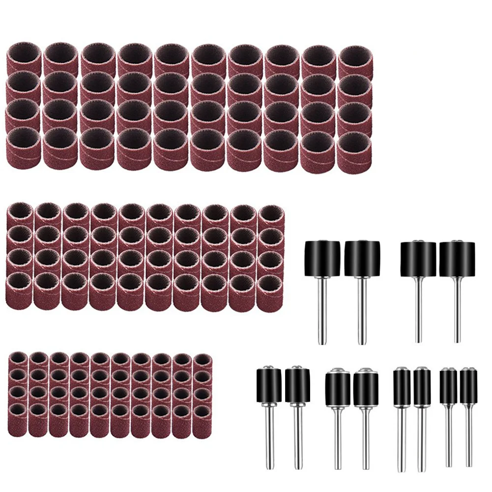 132 Pieces Drum Sander Set Abrasive Sanding Band Sleeves Work Rotary Tool Mandrels Drilling Nail Grinding Home Aluminum Oxide
132 Pieces Drum Sander Set Abrasive Sanding Band Sleeves Work Rotary Tool Mandrels Drilling Nail Grinding Home Aluminum Oxide
