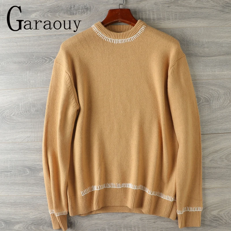 Garaouy 2022 Autumn New Men Contrast Knit Pullover Sweatshirt O Neck Long Sleeve Warm All-Match Sweater Male Solid Simple Jumper
Garaouy 2022 Autumn New Men Contrast Knit Pullover Sweatshirt O Neck Long Sleeve Warm All-Match Sweater Male Solid Simple Jumper
