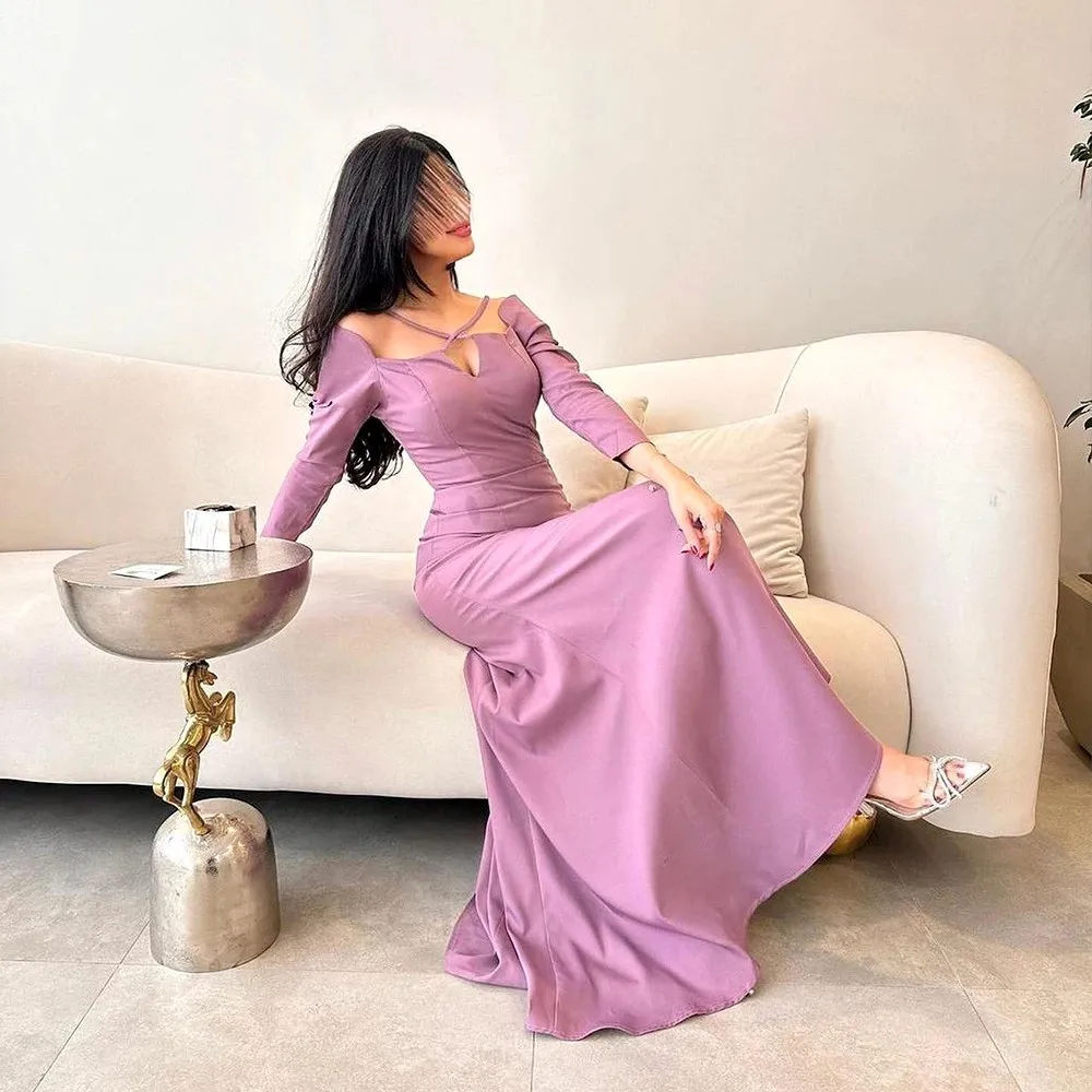 Merida Halter V-neck Formal Dresses Long Sleeves A-Line Satin Floor-Length Spaghetti Straps Graduation Homecoming Dresses
Merida Halter V-neck Formal Dresses Long Sleeves A-Line Satin Floor-Length Spaghetti Straps Graduation Homecoming Dresses