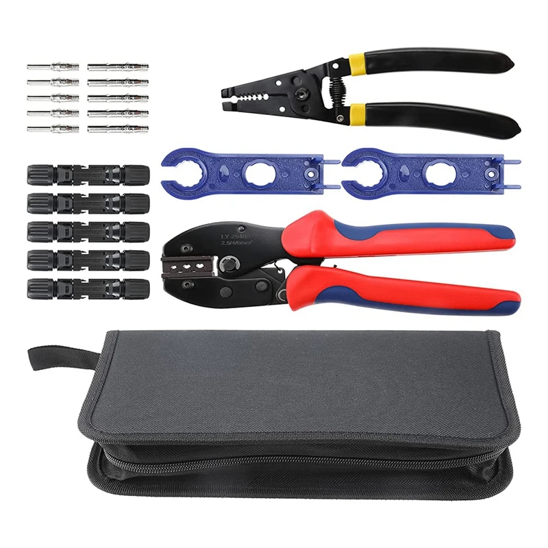 Solar Crimper Tool Kit For 2.5/4.0/6.0Mm² Solar Panel PV Cable Solar Connector Assembly Tool Spanner Tool K
Solar Crimper Tool Kit For 2.5/4.0/6.0Mm² Solar Panel PV Cable Solar Connector Assembly Tool Spanner Tool K
