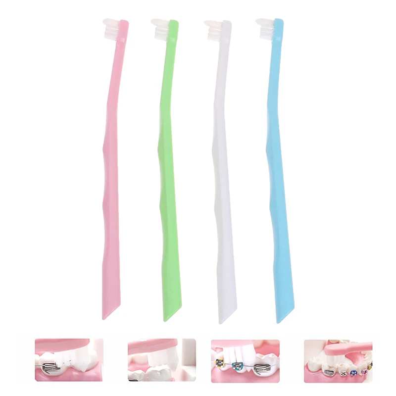 1Pcs Soft Orthodontic Toothbrush Pointed And Flat Head Hair Correction Clean Teeth Gap Floss Oral Hygiene Teeth
1Pcs Soft Orthodontic Toothbrush Pointed And Flat Head Hair Correction Clean Teeth Gap Floss Oral Hygiene Teeth