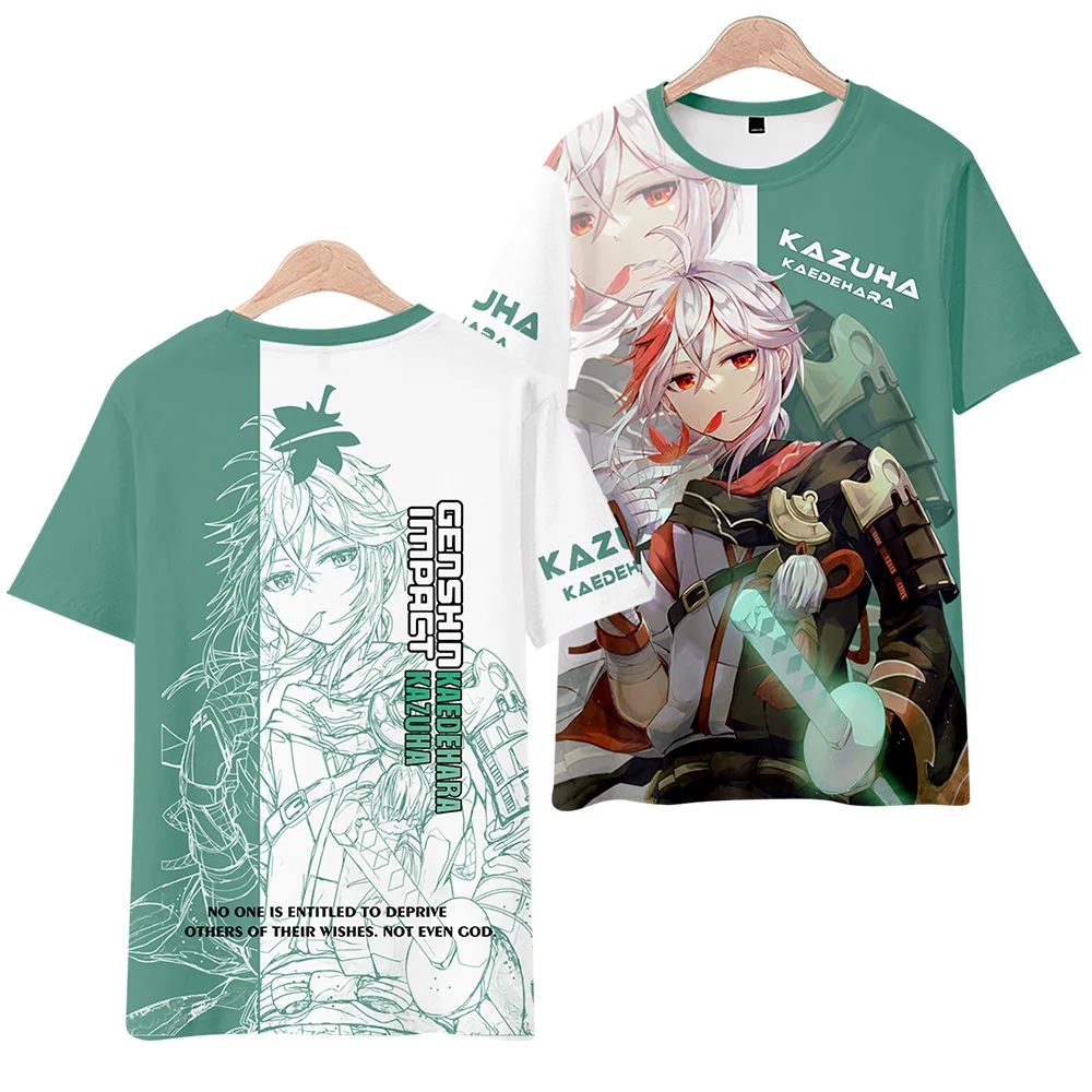 Genshin Impact kazuha Print Summer Children's O-Neck T-shirt Casual Boy Girls Tee Tops Oversized Pullover Unisex Kids Clothing
Genshin Impact kazuha Print Summer Children's O-Neck T-shirt Casual Boy Girls Tee Tops Oversized Pullover Unisex Kids Clothing